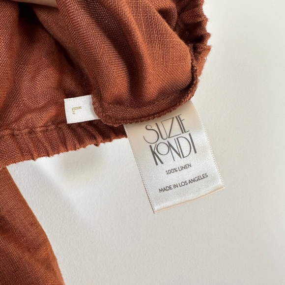 Suzie‎ Kondi Linen Safari Top/Kyria Skirt *Set* M/L *Rust* 🟫🟧 - Picture 10 of 10